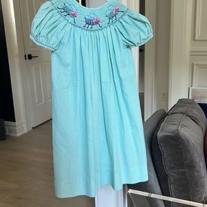 Handmade, Girls High End Bibbed Dress.